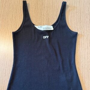 Off white black tank top